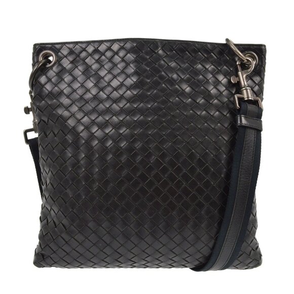 Bottega Veneta Black Intrecciato Shoulder Bag 172736 V465C 1000 XX04868 - Picture 1 of 8